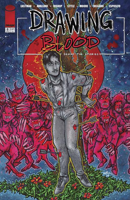 DRAWING BLOOD #8 (OF 12) CVR A KEVIN EASTMAN Image Comics Kevin Eastman, David Avallone Ben Bishop, Troy Little, Dave Acosta, Kevin Eastman, Skylar Patridge, Jason Moore, Luis Delgado, Taylor Esposito Kevin Eastman PREORDER