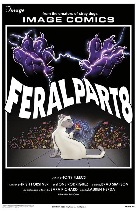 FERAL #8 CVR B TONY FLEECS & TRISH FORSTNER HOMAGE VAR Image Comics Tony Fleecs Trish Forstner, Tone Rodriguez, Brad Simpson Tony Fleecs, Trish Forstner, Allen Passalaqua PREORDER