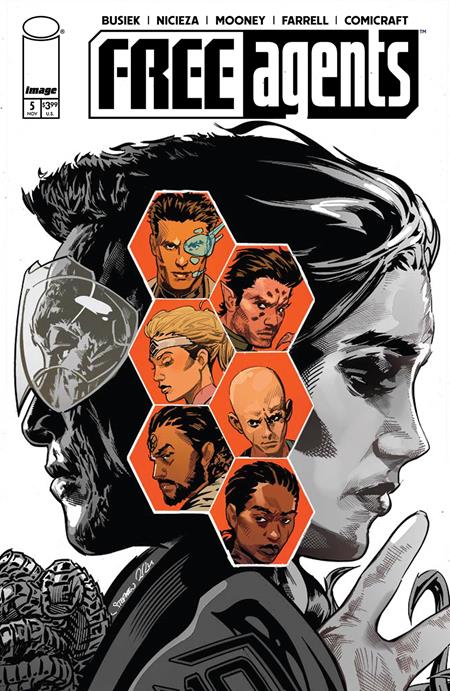 FREE AGENTS #5 CVR A STEPHEN MOONEY Image Comics Kurt Busiek, Fabian Nicieza Stephen Mooney, Triona Farrell Stephen Mooney PREORDER