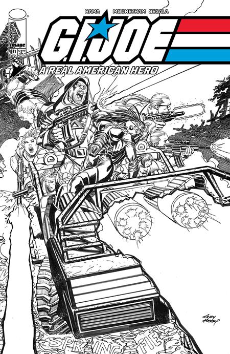 GI JOE A REAL AMERICAN HERO #311 CVR B ANDY KUBERT B&W VAR Image Comics Larry Hama Chris Mooneyham, Francesco Segala Andy Kubert PREORDER