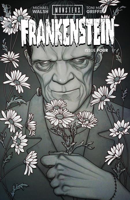 UNIVERSAL MONSTERS FRANKENSTEIN #4 (OF 4) CVR D INC 1:25 JENNY FRISON CLASSIC HORROR B&W VAR Image Comics Michael Walsh Michael Walsh, Toni Marie Griffin Jenny Frison PREORDER