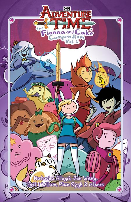 ADVENTURE TIME HC VOL 1 THE FIONNA AND CAKE COMPENDIUM DIRECT MARKET EXCLUSIVE Oni Press Natasha  Allegri, N.D. Stevenson, Lucy Knisley, Kate Leth, Jen Wang Natasha  Allegri , Betty Liang, Britt Wilson, N.D. Stevenson, Lucy Knisley, Kate Leth JAB, Lisa Moore PREORDER