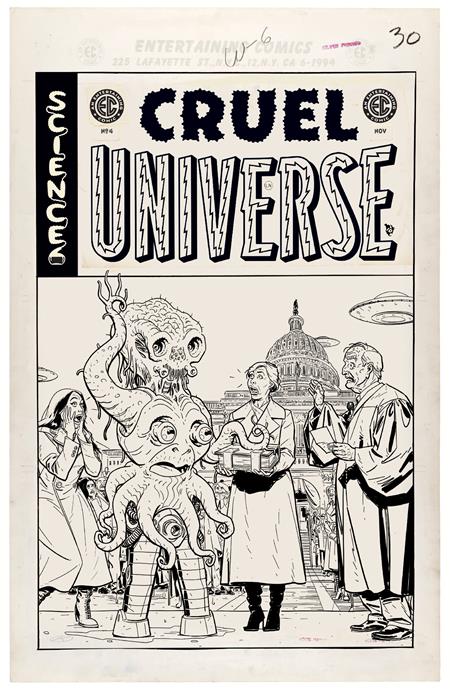 EC CRUEL UNIVERSE #4 (OF 5) CVR D INC 1:20 KANO B&W ARTIST EDITION VAR (MR) Oni Press Matt Bors, Cecil Castellucci, Matt Kindt, Ben H. Winters Daniel Irizarri, Kano, Alison Sampson, Various Kano PREORDER