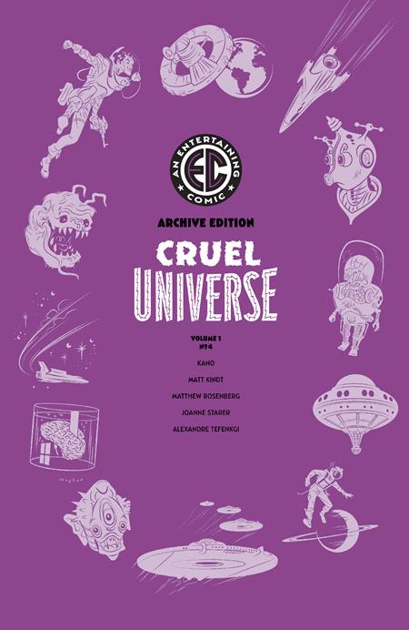 EC CRUEL UNIVERSE #4 (OF 5) CVR E INC 1:50 RIAN HUGHES EC ARCHIVE EDITION VAR (MR) Oni Press Matt Bors, Cecil Castellucci, Matt Kindt, Ben H. Winters Daniel Irizarri, Kano, Alison Sampson, Various Rian Hughes PREORDER