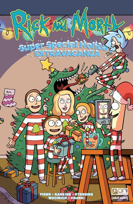 RICK AND MORTY SUPER SPECIAL HOLIDAY EXTRAVAGANZA #1 (ONE SHOT) CVR A JARRET WILLIAMS (MR) Oni Press Alex Firer Dean Rankine, Fred C. Stresing, Warren Wucinich Jarrett Williams PREORDER