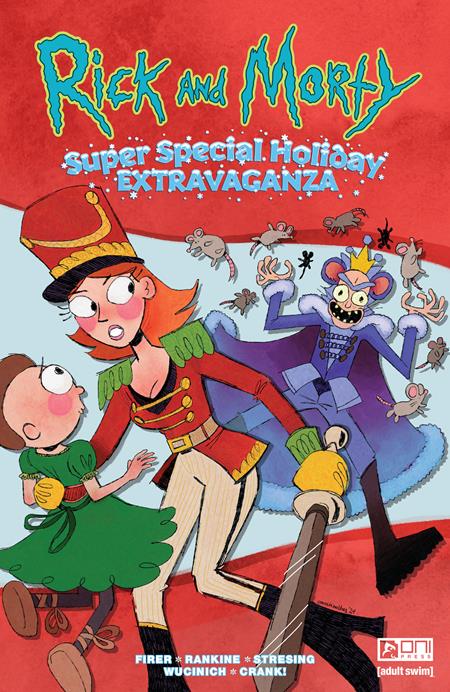 RICK AND MORTY SUPER SPECIAL HOLIDAY EXTRAVAGANZA #1 (ONE SHOT) CVR B EMMETT HOBBES VAR (MR) Oni Press Alex Firer Dean Rankine, Fred C. Stresing, Warren Wucinich Emmett Hobbes PREORDER