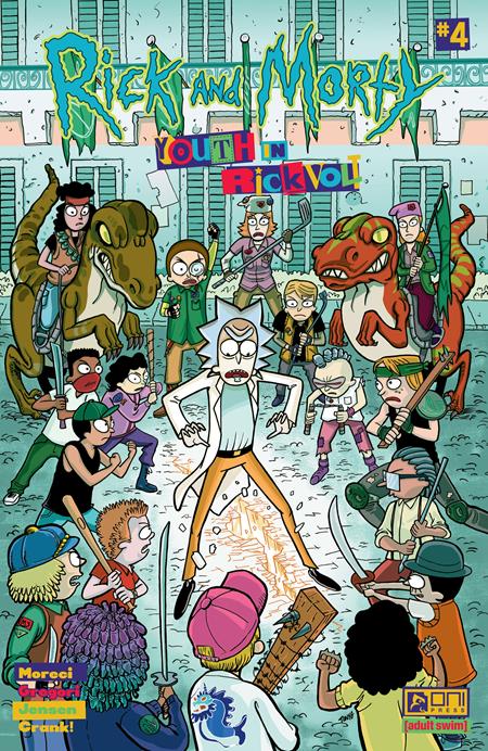 RICK AND MORTY YOUTH IN RICKVOLT #4 (OF 4) CVR A TONY GREGORI (MR) Oni Press Michael Moreci Tony Gregori Tony Gregori PREORDER