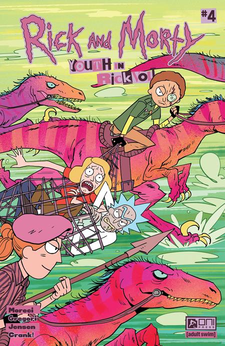 RICK AND MORTY YOUTH IN RICKVOLT #4 (OF 4) CVR B BRAHM REVEL VAR (MR) Oni Press Michael Moreci Tony Gregori Brahm Revel PREORDER