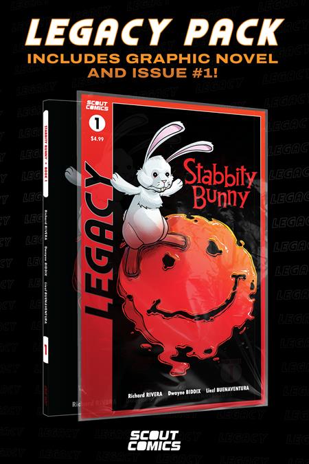 STABBITY BUNNY VOL 1 SCOUT LEGACY COLLECTORS PACK #1 AND COMPLETE TP (NONSTOP) Scout Comics Richard Rivera Dwayne Biddix Dwayne Biddix PREORDER