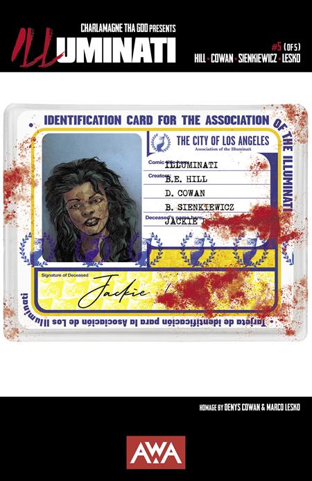 ILLUMINATI #5 (OF 5) (MR) AWA Studios Bryan Edward Hill Denys Cowan, Bill Sienkiewicz Denys Cowan, Marco Lesko PREORDER