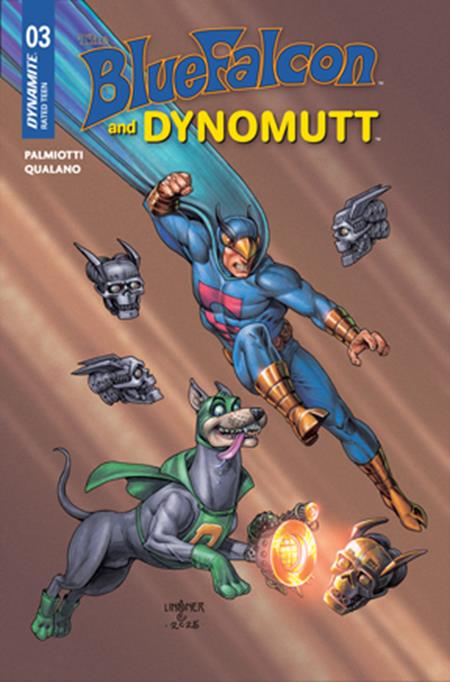 The Blue Falcon & Dynomutt 3 Comic Joseph Michael Linsner Variant Dynamite Entertainment 2025