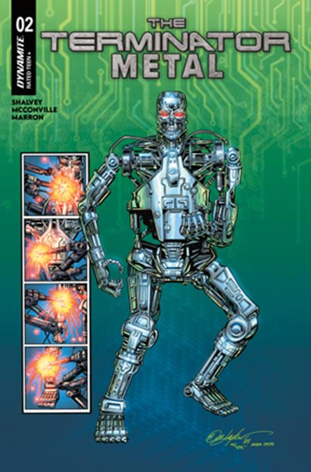 The Terminator: Metal 2 Comic Bob Layton Variant Dynamite Entertainment 2025