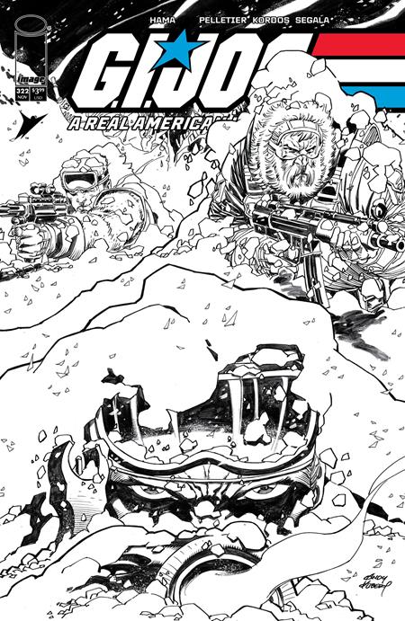 G.I. Joe: A Real American Hero 2023 (Image) 322 Comic Andy Kubert B&W Variant Image Comics 2025
