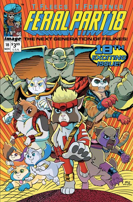 Feral 18 Comic Tony Fleecs & Trish Forstner Youngblood Team-Up Variant Image Comics 2025