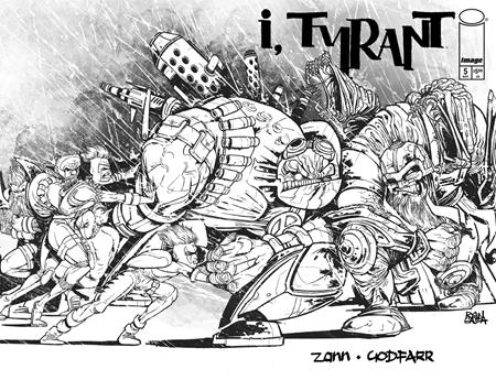 I, Tyrant 5 Comic Ryan Gajda Youngblood Team-Up B&W Variant Image Comics 2025