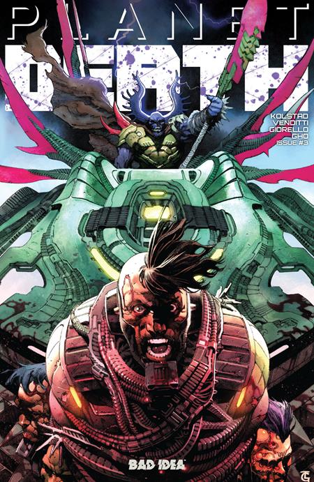 PLANET DEATH #3 (OF 4) CVR A TOMAS GIORELLO BAD IDEA Derek Kolstad, Robert Venditti Tomas Giorello Tomas Giorello PREORDER