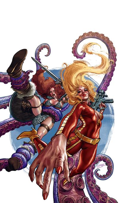 RED SONJA BARBARELLA #1 CVR P INC 1:15 DIEGO YAPUR VIRGIN VAR DYNAMITE Entertainment Homero Rios Diego Yapur Diego Yapur PREORDER