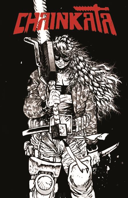 CHAINKATA #1 CVR B DANIEL WARREN JOHNSON B&W VAR Image Comics Daniel Warren Johnson Daniel Warren Johnson Daniel Warren Johnson PREORDER