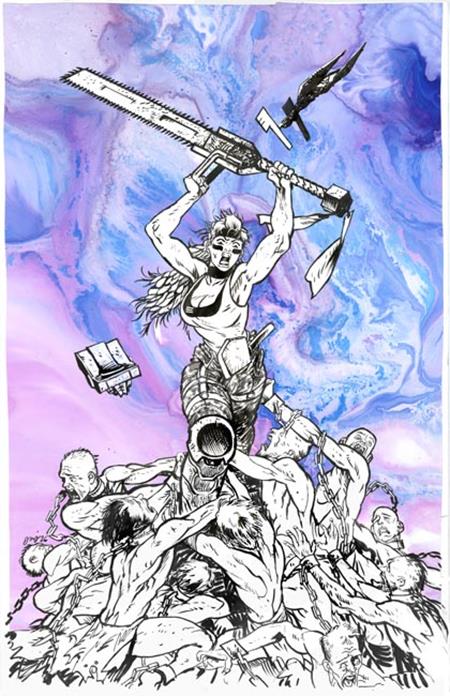 CHAINKATA #1 CVR H INC 1:100 DANIEL WARREN JOHNSON RAW ART VAR Image Comics Daniel Warren Johnson Daniel Warren Johnson Daniel Warren Johnson PREORDER