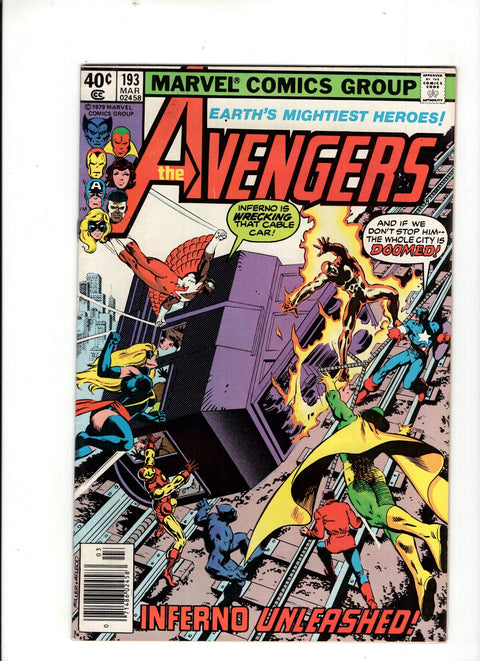 The Avengers, Vol. 1 #193 (1979) Newsstand Edition   Newsstand Edition  Buy & Sell Comics Online Comic Shop Toronto Canada