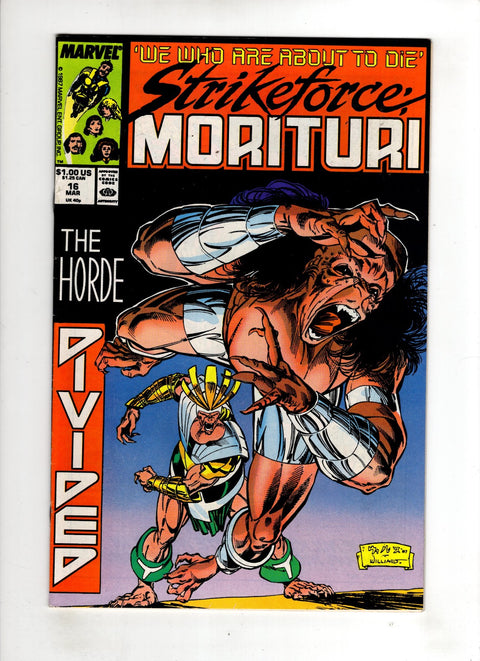 Strikeforce: Morituri #16 (1988)     Buy & Sell Comics Online Comic Shop Toronto Canada