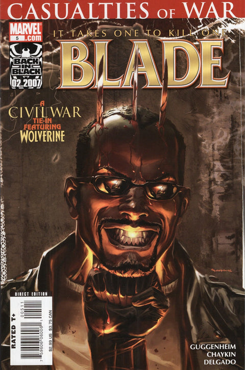 Blade, Vol. 3 #5 (Cvr A) (2007) Marko Djurdjević  A Marko Djurdjević  Buy & Sell Comics Online Comic Shop Toronto Canada