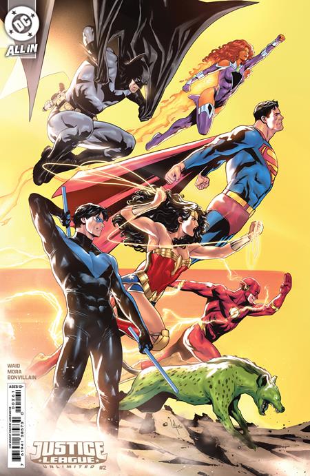 JUSTICE LEAGUE UNLIMITED #2 CVR H INC 1:50 LUCAS MEYER CARD STOCK VAR DC Comics Mark Waid Dan Mora Lucas Meyer PREORDER