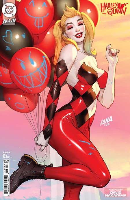 HARLEY QUINN #46 CVR E DAVID NAKAYAMA ARTIST SPOTLIGHT CARD STOCK VAR DC Comics Elliott Kalan Mindy Lee David Nakayama PREORDER