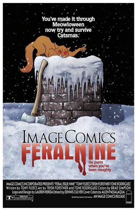 FERAL #9 CVR B TONY FLEECS & TRISH FORSTNER HOMAGE VAR Image Comics Tony Fleecs Trish Forstner, Tone Rodriguez, Brad Simpson Tony Fleecs, Trish Forstner, Allen Passalaqua PREORDER