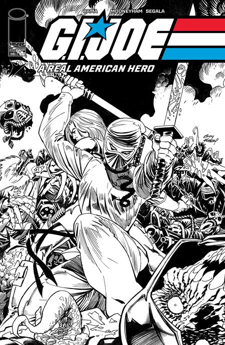 GI JOE A REAL AMERICAN HERO #312 CVR B ANDY KUBERT B&W VAR Image Comics Larry Hama Chris Mooneyham, Francesco Segala Andy Kubert PREORDER