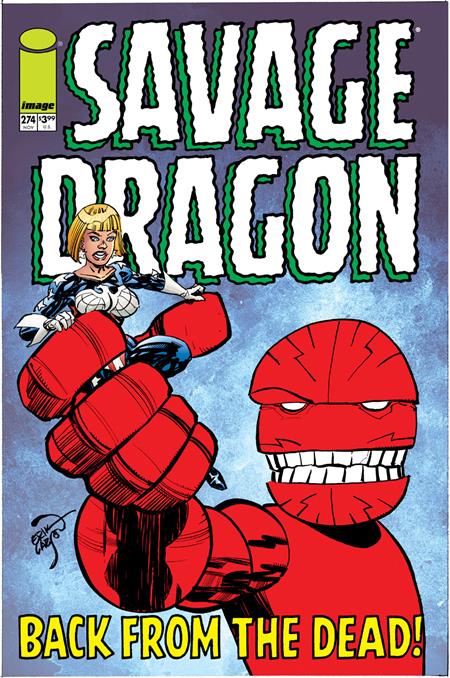 SAVAGE DRAGON #274 CVR C ERIK LARSEN BLUE VAR (MR) Image Comics Erik Larsen Erik Larsen Erik Larsen PREORDER