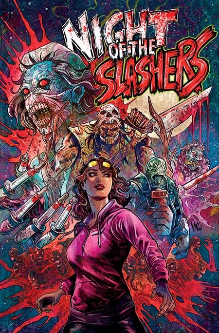 NIGHT OF THE SLASHERS #3 CVR B VINCENZO RICCARDI VAR (MR) Magma Comix Cavan Scott Paul Fry Vincenzo Riccardi PREORDER