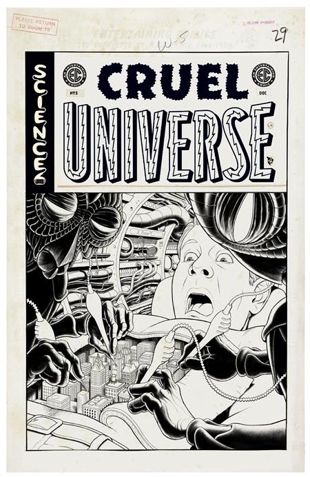 EC CRUEL UNIVERSE #5 (OF 5) CVR D INC 1:20 MALACHI WARD B&W ARTIST EDITION VAR (MR) Oni Press Corinna Bechko, Cullen Bunn, Amy Roy Daniel Irizarri, Claire Roe Malachi Ward PREORDER