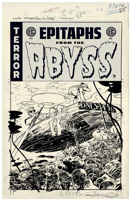 EC EPITAPHS FROM THE ABYSS #6 (OF 12) CVR D INC 1:20 TOM FOWLER B&W ARTIST EDITION VAR (MR) Oni Press J Holtham, Tim Seeley, Mark Russell Charlie Adlard, David Lapham Tom Fowler PREORDER