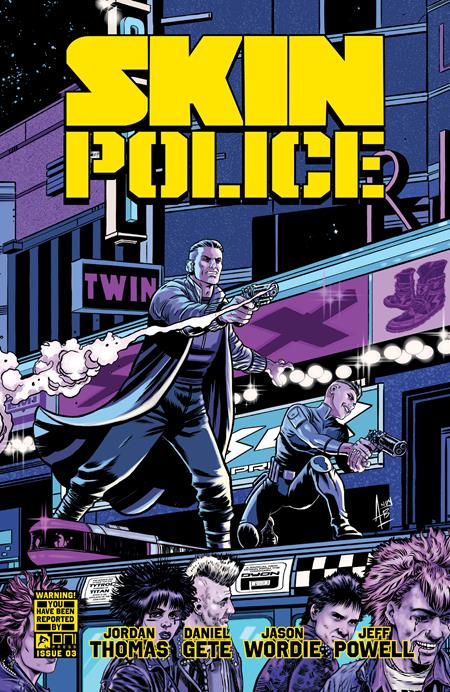 SKIN POLICE #3 (OF 4) CVR B ANDY BELANGER VAR (MR) Oni Press Jordan Thomas Daniel Gete Andy Belanger PREORDER