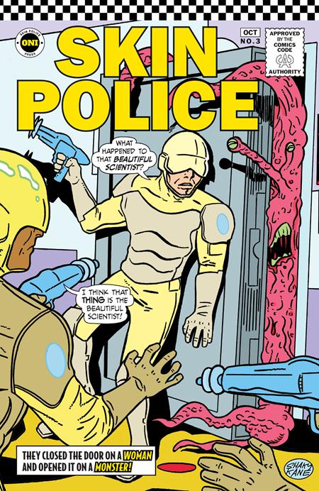 SKIN POLICE #3 CVR C INC 1:20 SHAKY KANE SILVER AGE VAR (MR) Oni Press Jordan Thomas Daniel Gete Shaky Kane PREORDER