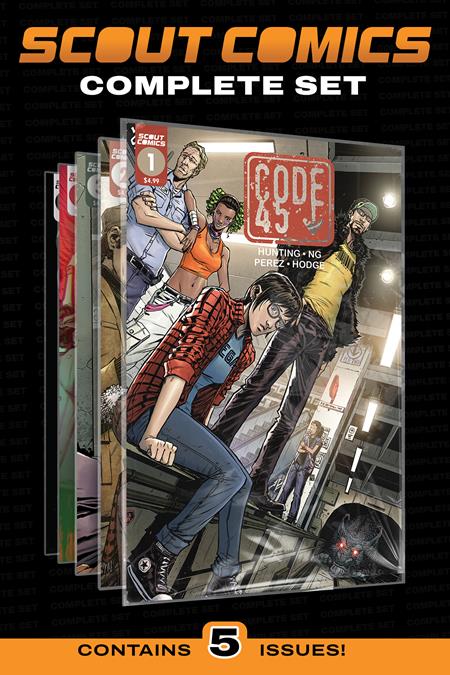 CODE 45 COMPLETE SET COLLECTORS PACK (MR) Scout Comics Benjamin Hunting Joe Ng Joe Ng PREORDER