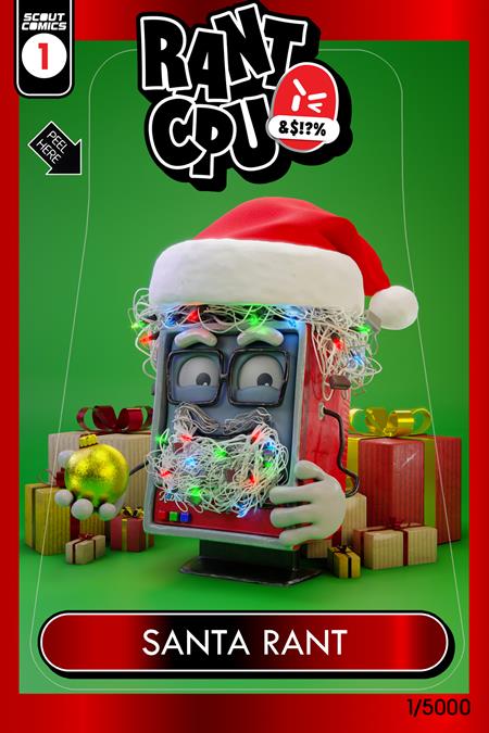 RANT CPU CHRISTMAS SPECIAL #1 (ONE SHOT) CVR B SANTA CLAUS GARBAGE PAIL KIDS HOMAGE VAR Scout Comics Ken Kristensen M K Perker M K Perker PREORDER