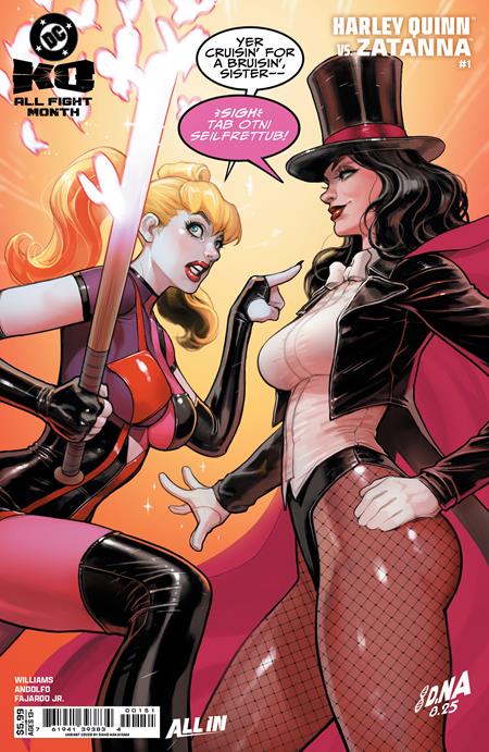 DC K.O. HARLEY QUINN VS ZATANNA #1 (ONE SHOT) CVR E DAVID NAKAYAMA CARD STOCK VAR DC Comics Leah Williams Stephen Byrne David Nakayama PREORDER