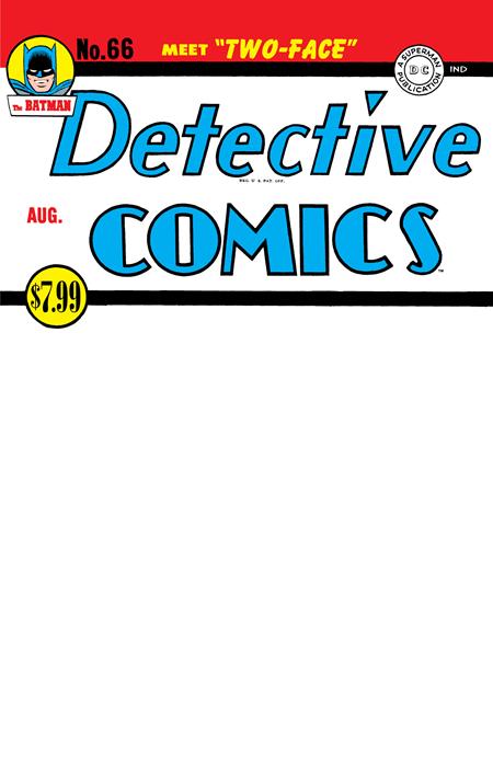 Detective Comics, Vol. 1 66 Comic Facsimile Blank Variant DC Comics 2025