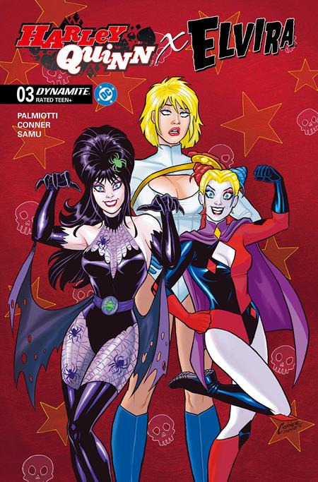 Harley Quinn X Elvira 3 Comic Amanda Conner Red Dynamite Entertainment 2025