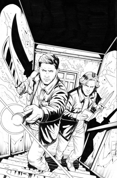 Supernatural, Vol. 2 (Dynamite Entertainment) 3 Comic Eder Messias Incentive B&W Virgin Variant (1:15) Dynamite Entertainment 2025