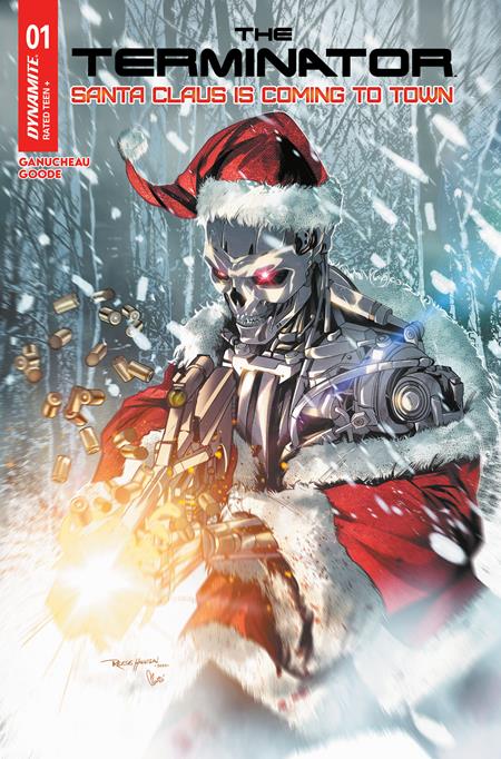 Terminator: Santa Claus Is Coming To Town 1 Comic Reese Hannigan Variant Dynamite Entertainment 2025