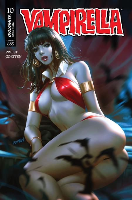 VAMPIRELLA #10 CVR B DERRICK CHEW VAR DYNAMITE Entertainment Christopher Priest Davis Goetten Derrick Chew PREORDER