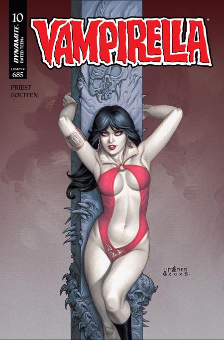 VAMPIRELLA #10 CVR C JOSEPH MICHAEL LINSNER VAR DYNAMITE Entertainment Christopher Priest Davis Goetten Joseph Michael Linsner PREORDER