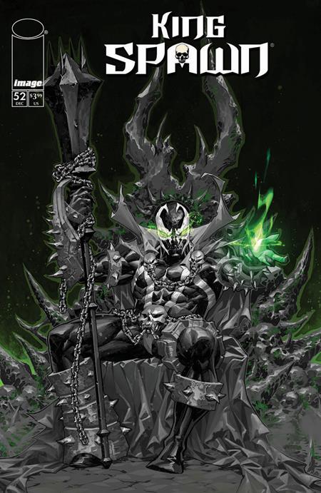 KING SPAWN #52 CVR B KAEL NGU B&W VAR Image Comics Rory McConville Yildiray Cinar Kael Ngu PREORDER