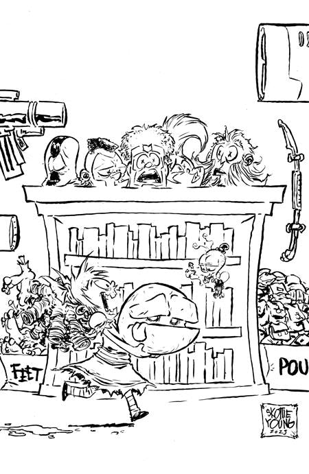 I Hate Fairyland, Vol. 2 46 Comic Skottie Young Youngblood Team-Up B&W Variant Image Comics 2025