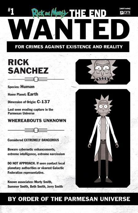 Rick And Morty: The End 1 Comic 1:10 Phil Murphy Incentive Oni Press 2025