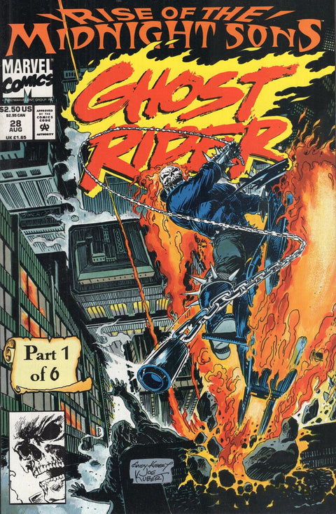 Ghost Rider, Vol. 2 #28 (1992) 1st Midnight Sons   1st Midnight Sons  Buy & Sell Comics Online Comic Shop Toronto Canada