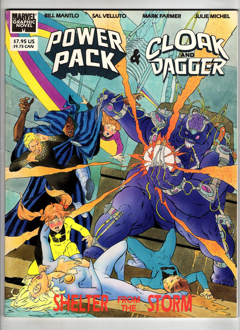 Marvel Graphic Novel #56 (1989) Cloak and Dagger and Power Pack Shelter from the Storm  Cloak and Dagger and Power Pack Shelter from the Storm  Buy & Sell Comics Online Comic Shop Toronto Canada